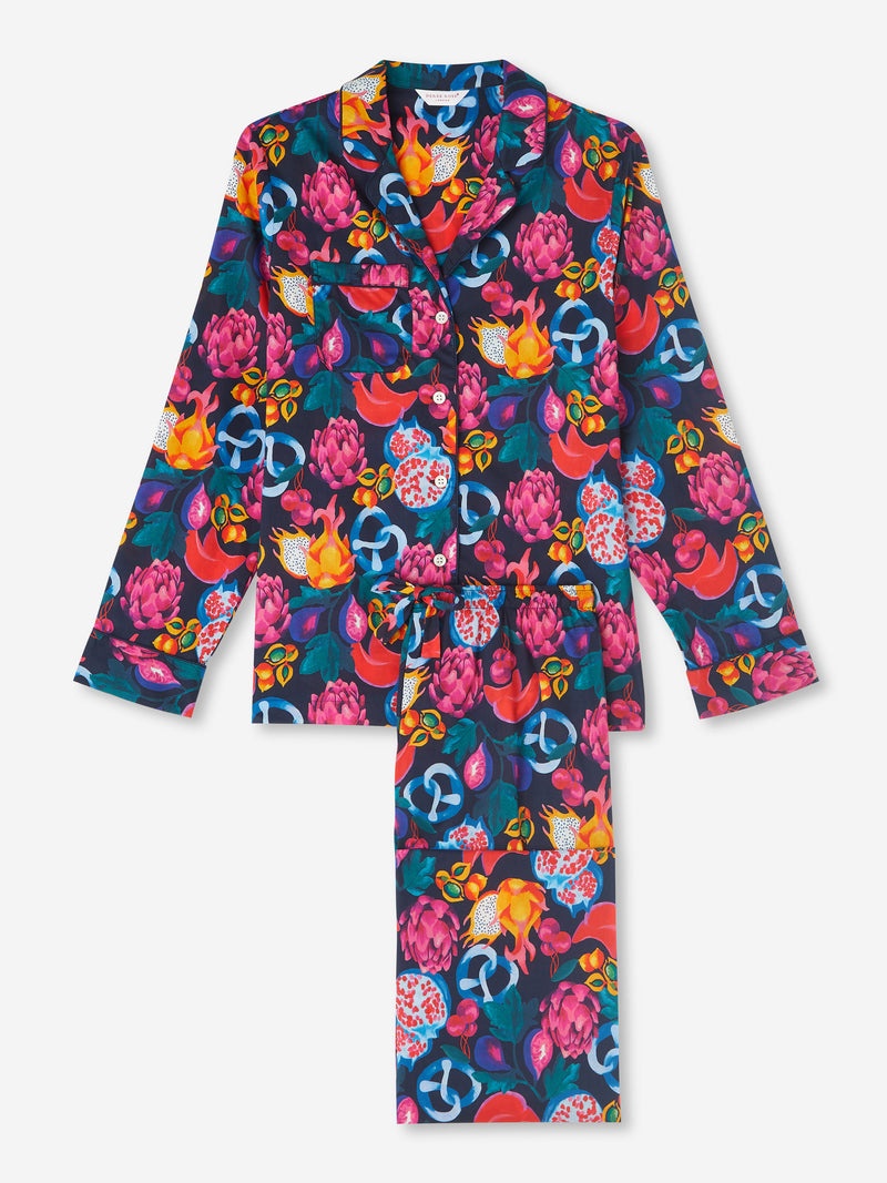 Women's Pyjamas Ledbury 50 Cotton Batiste Navy - 1
