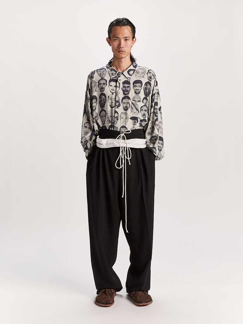 MAGLIANO Finalists Twisted Shirt Black And White Mix outlook
