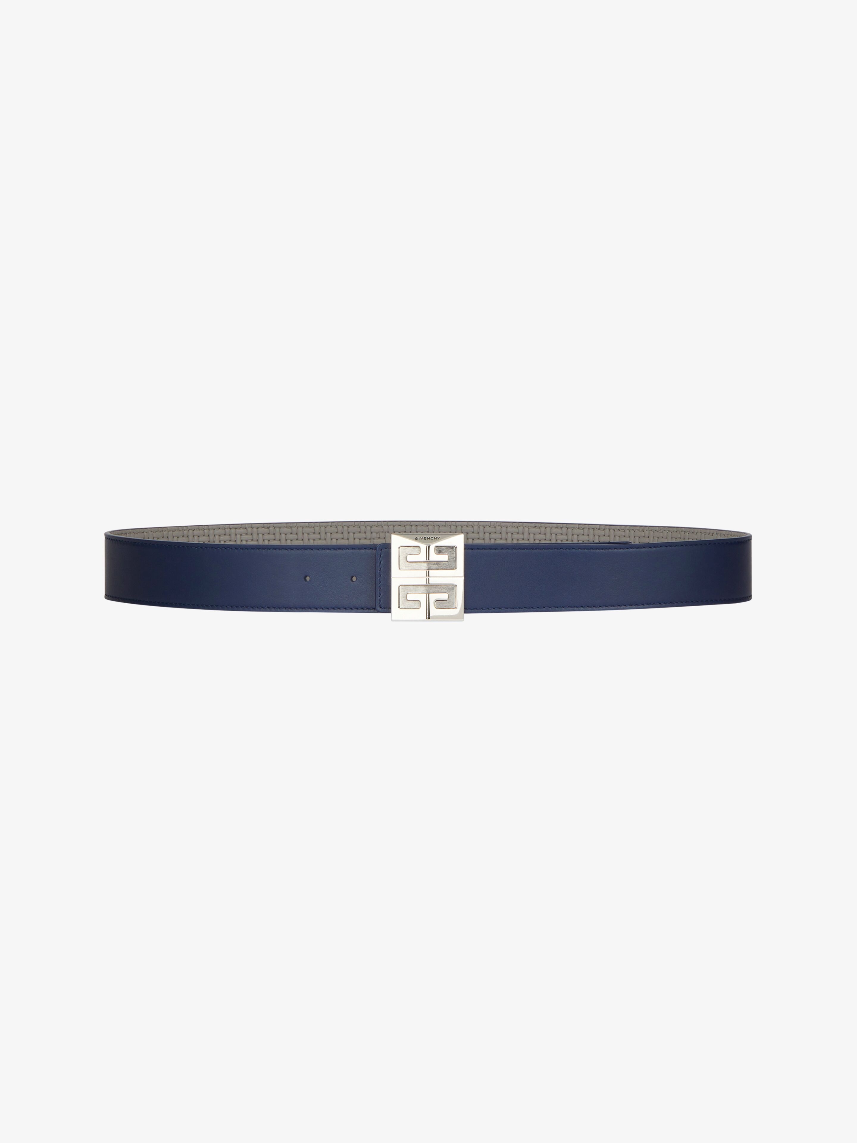 4G REVERSIBLE BELT IN BRAIDED-EFFECT LEATHER - 3