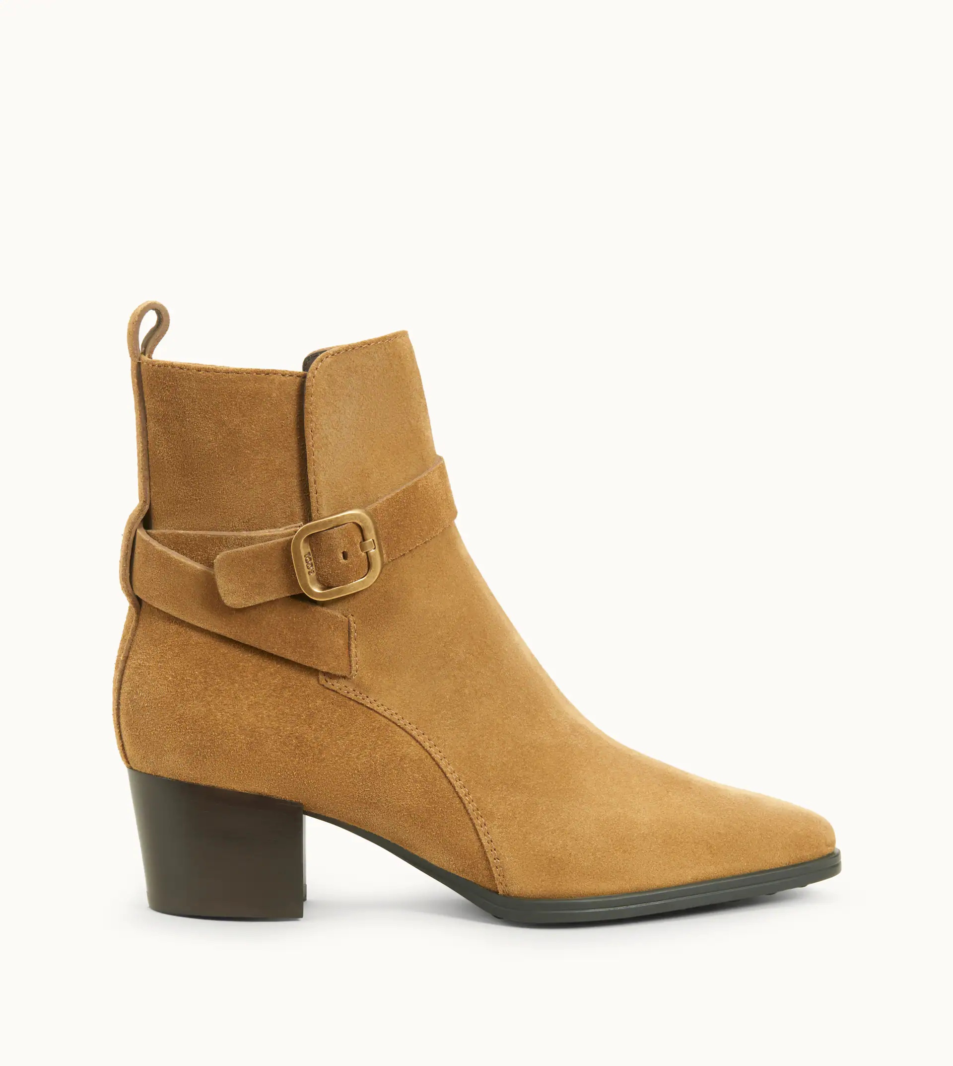 ANKLE BOOTS IN SUEDE - BEIGE - 1