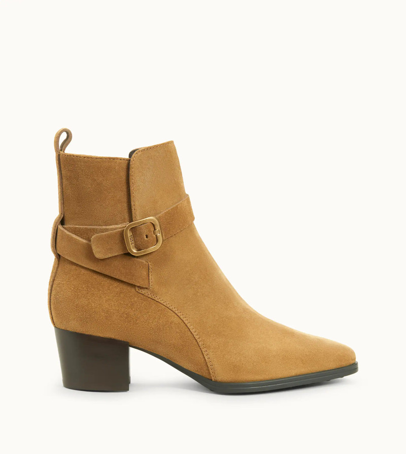 ANKLE BOOTS IN SUEDE - BEIGE 1