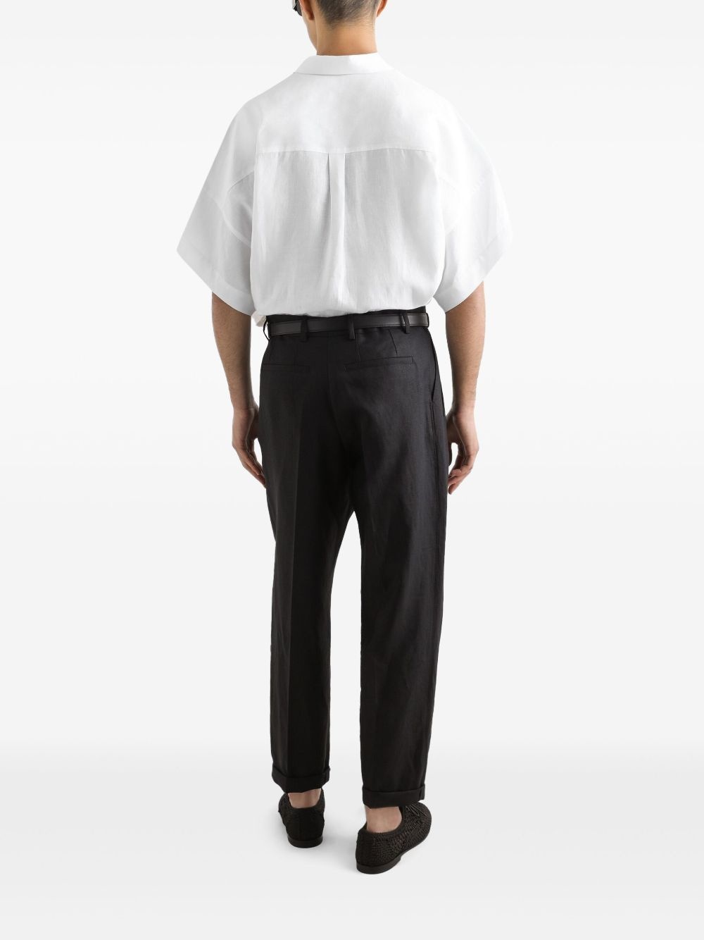 folded-edge trousers - 3