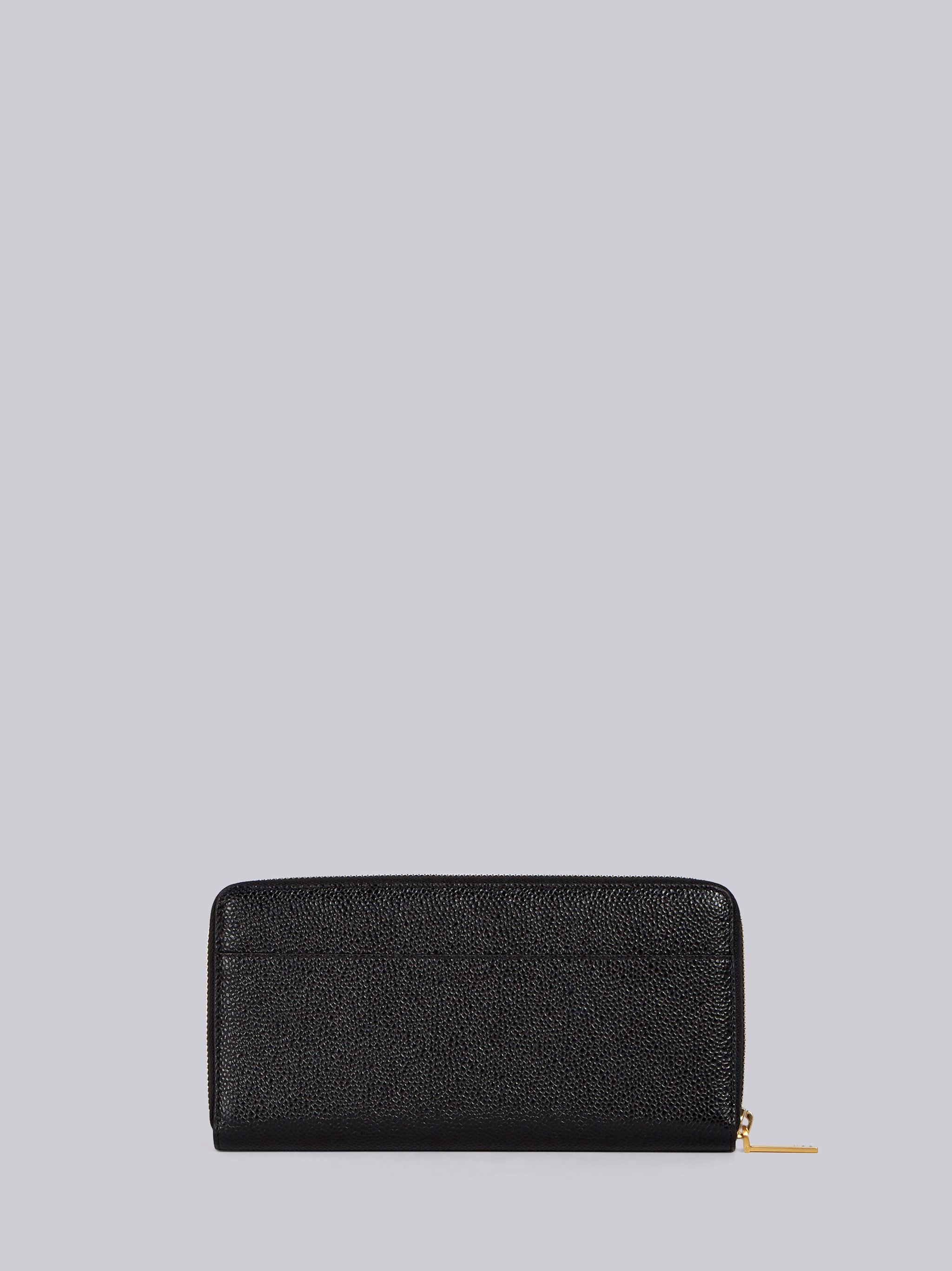 grosgrain-tab leather continental wallet - 4