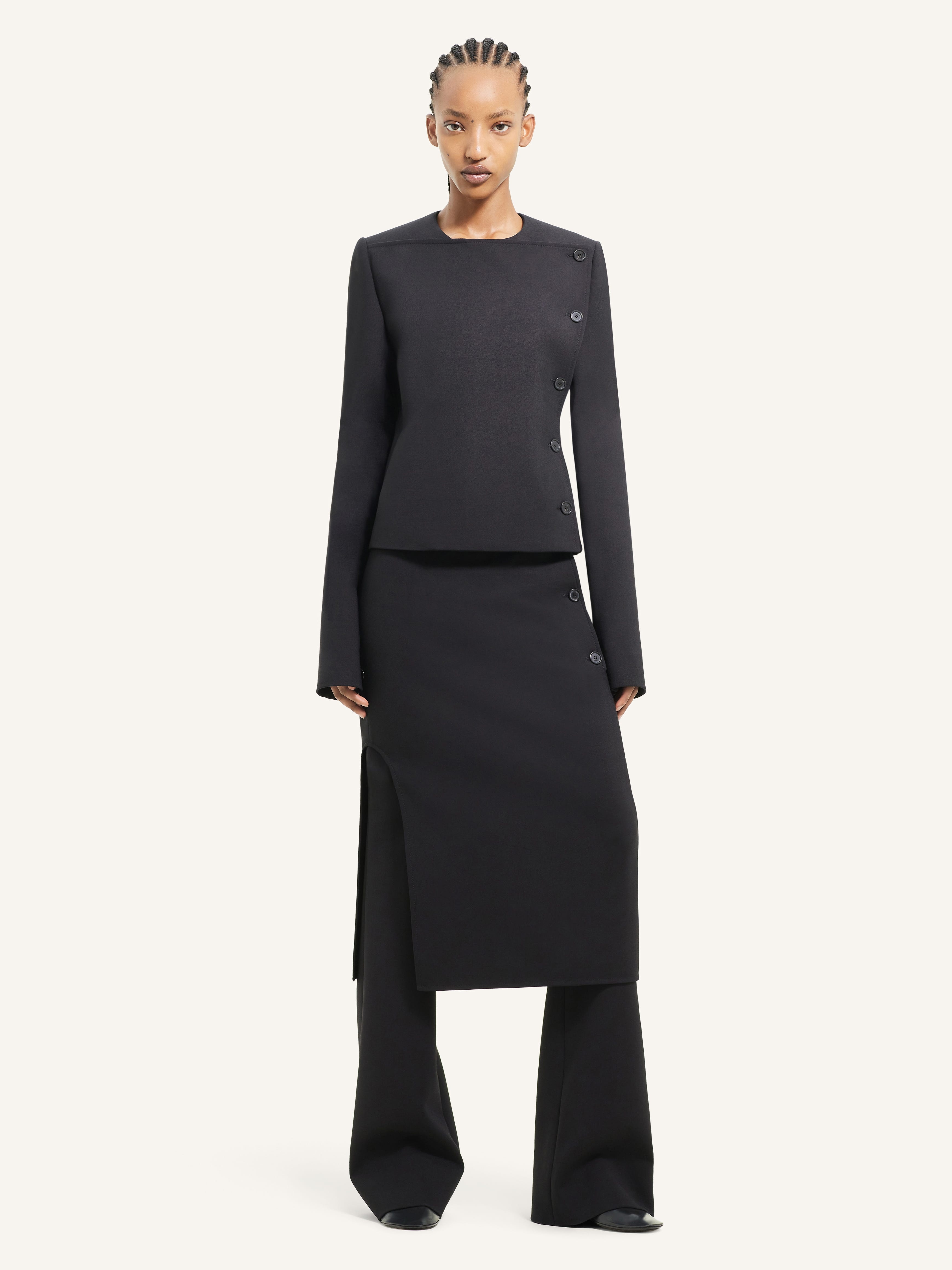 BUTTONED TAILORED JACKET - 2