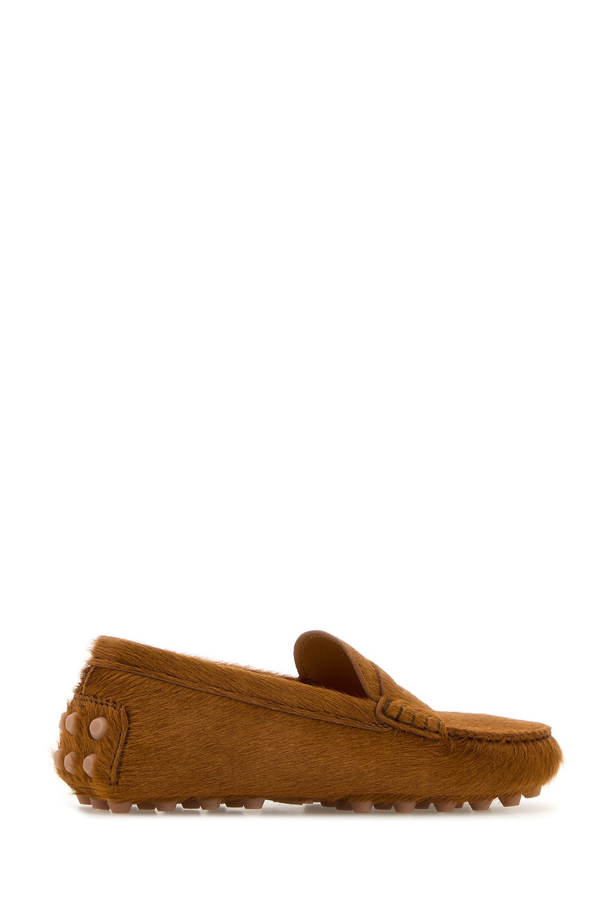 Caramel calf hair loafers - 3