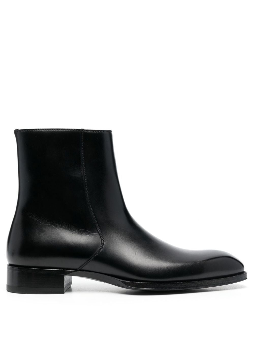 calf leather ankle boots - 1