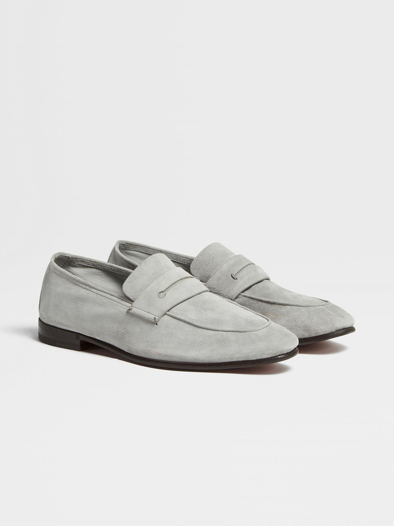 GREY MÉLANGE SUEDE L'ASOLA LOAFERS 3