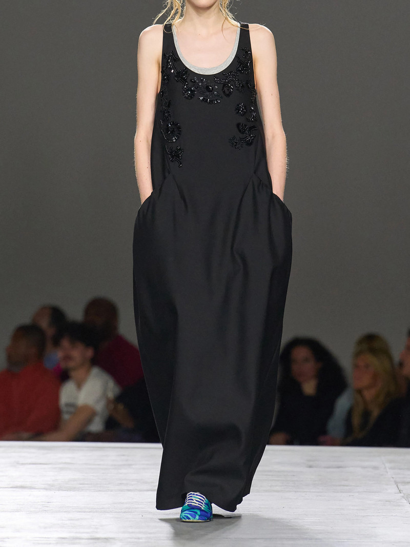 Embellished Wool And Silk-blend Midi Dress 6