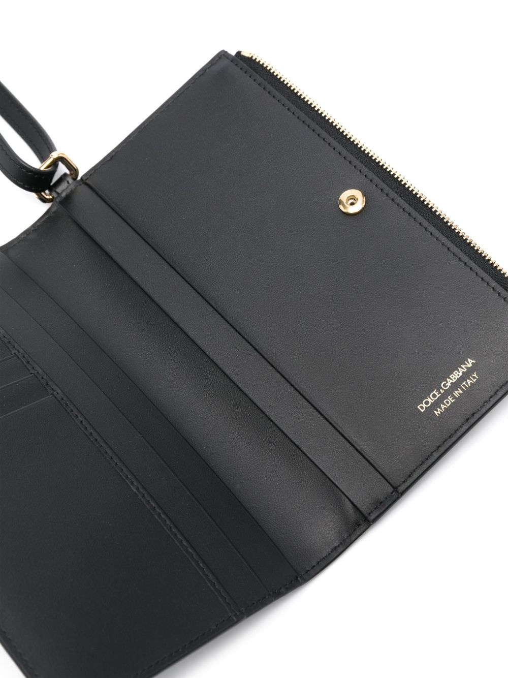 logo-lettering clutch bag - 5