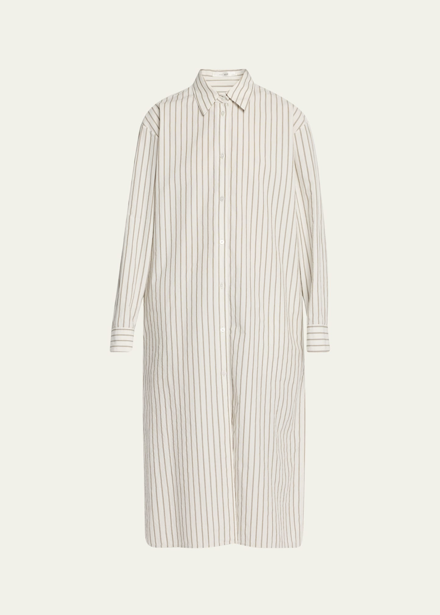 Chihiro Striped Midi Shirtdress - 1