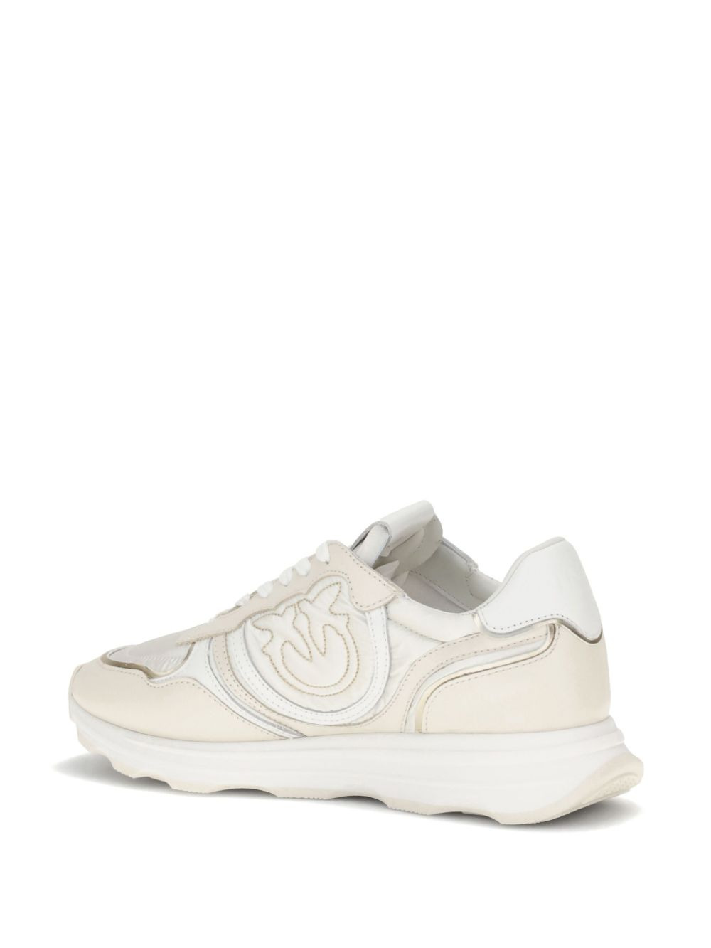 Zoe logo-detail leather sneakers - 3