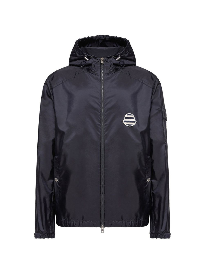 logo-patch hooded jacket 1