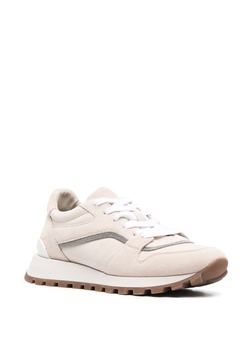 low-top lace-up sneakers - 2