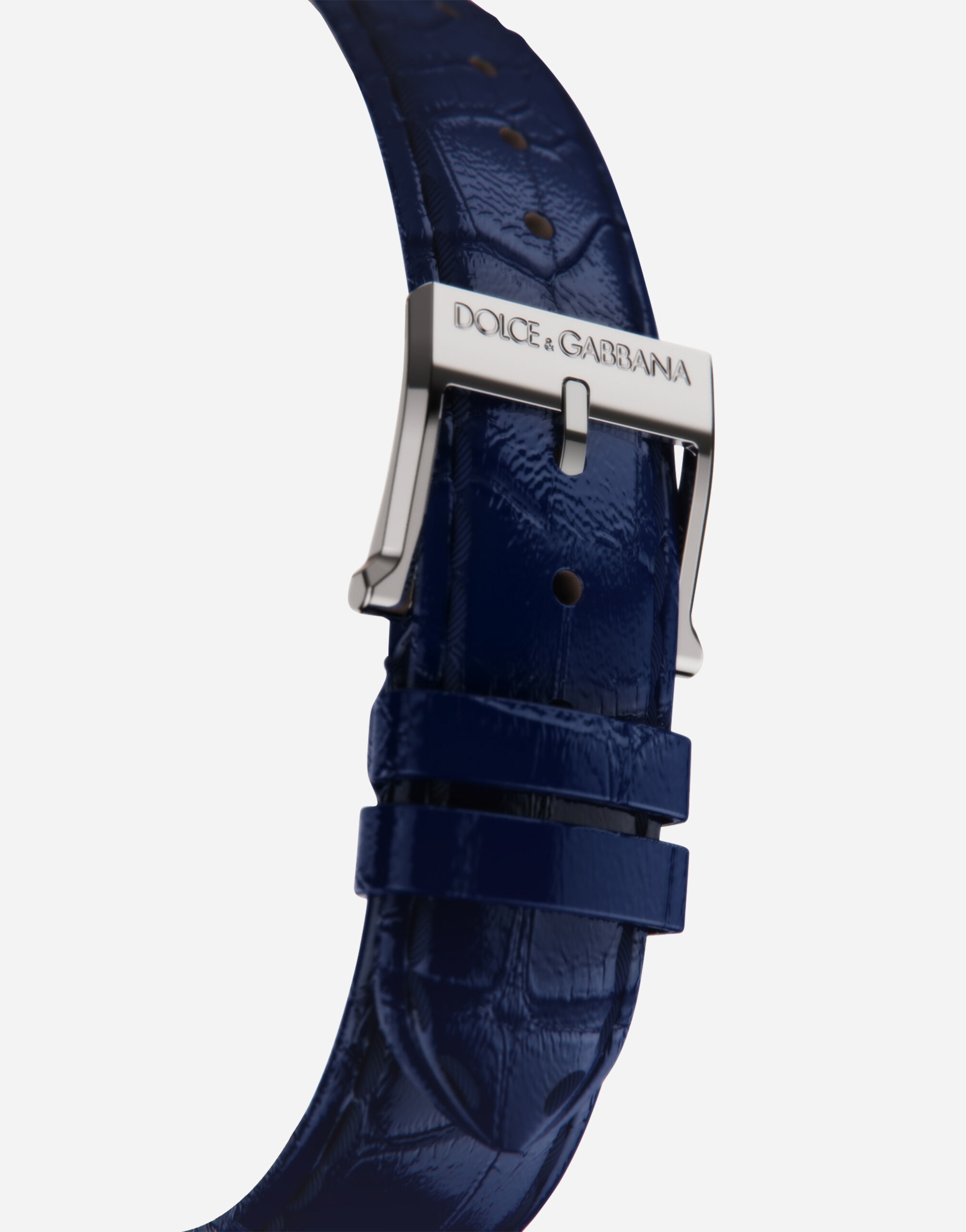 DG7 watch in steel with lapis lazuli and diamonds - 4