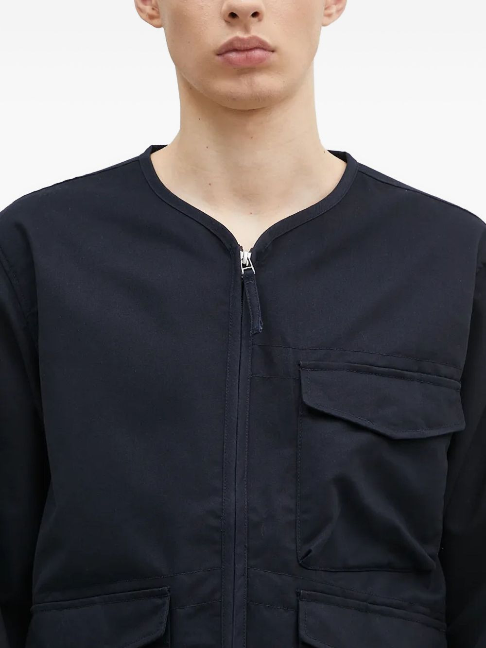 zip-front pocket jacket - 4
