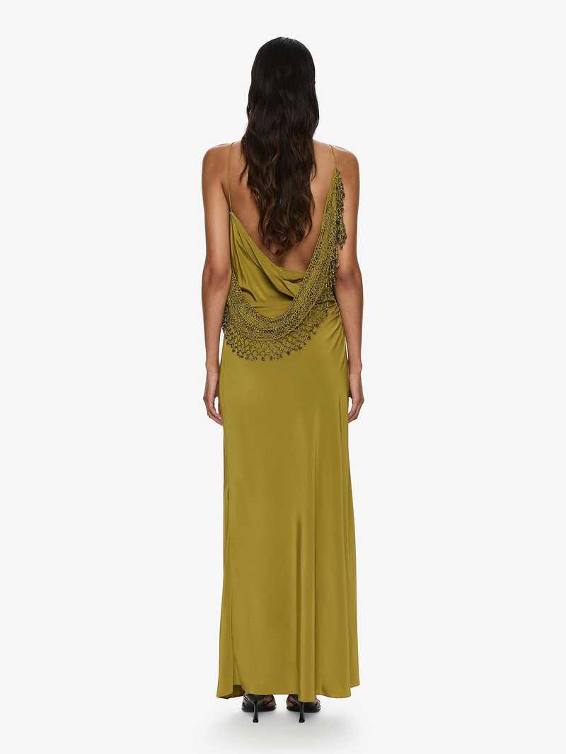 Droplet Bead Crochet Trimmed Cami Dress 4