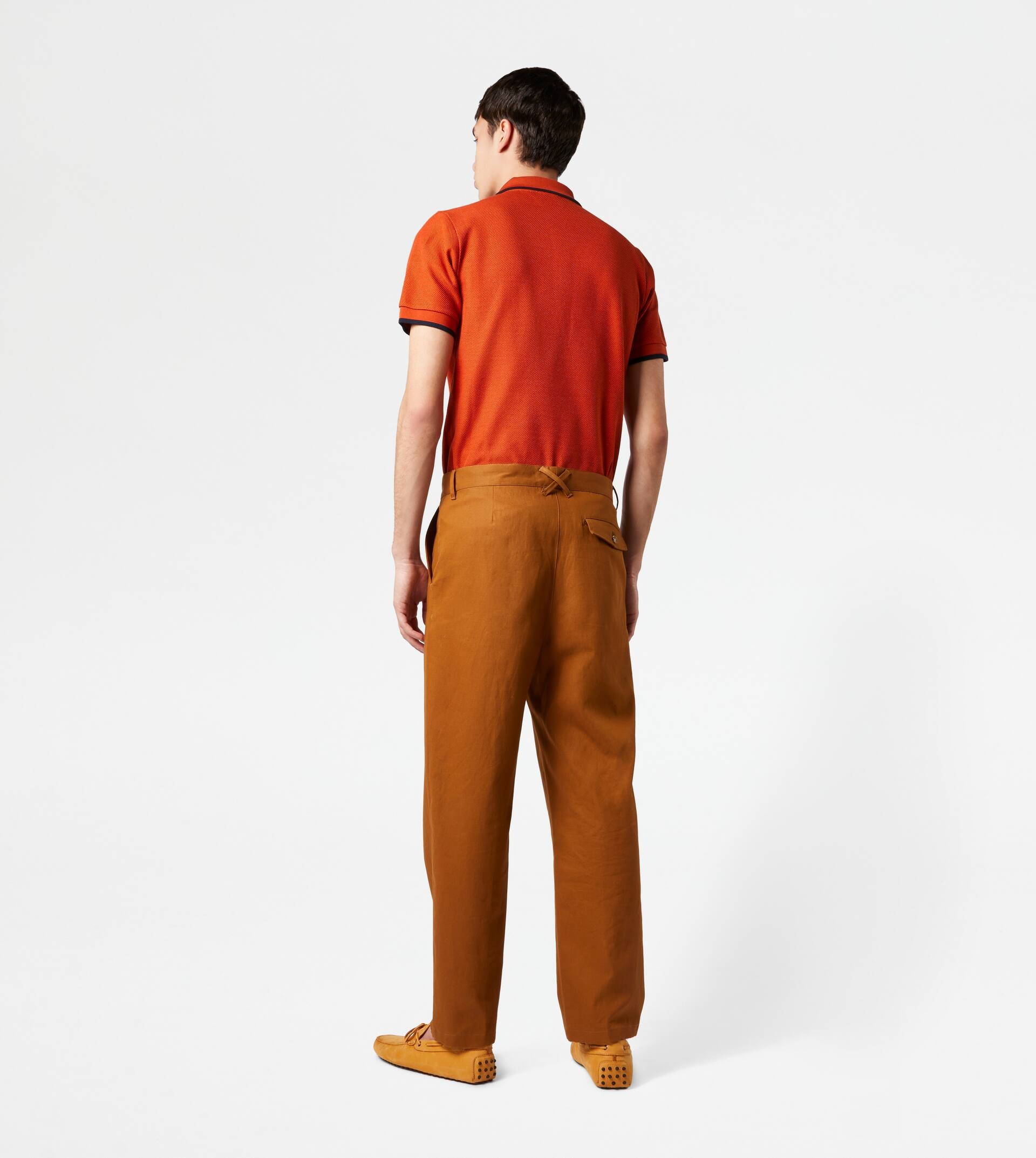 CHINO TROUSERS - BROWN - 3