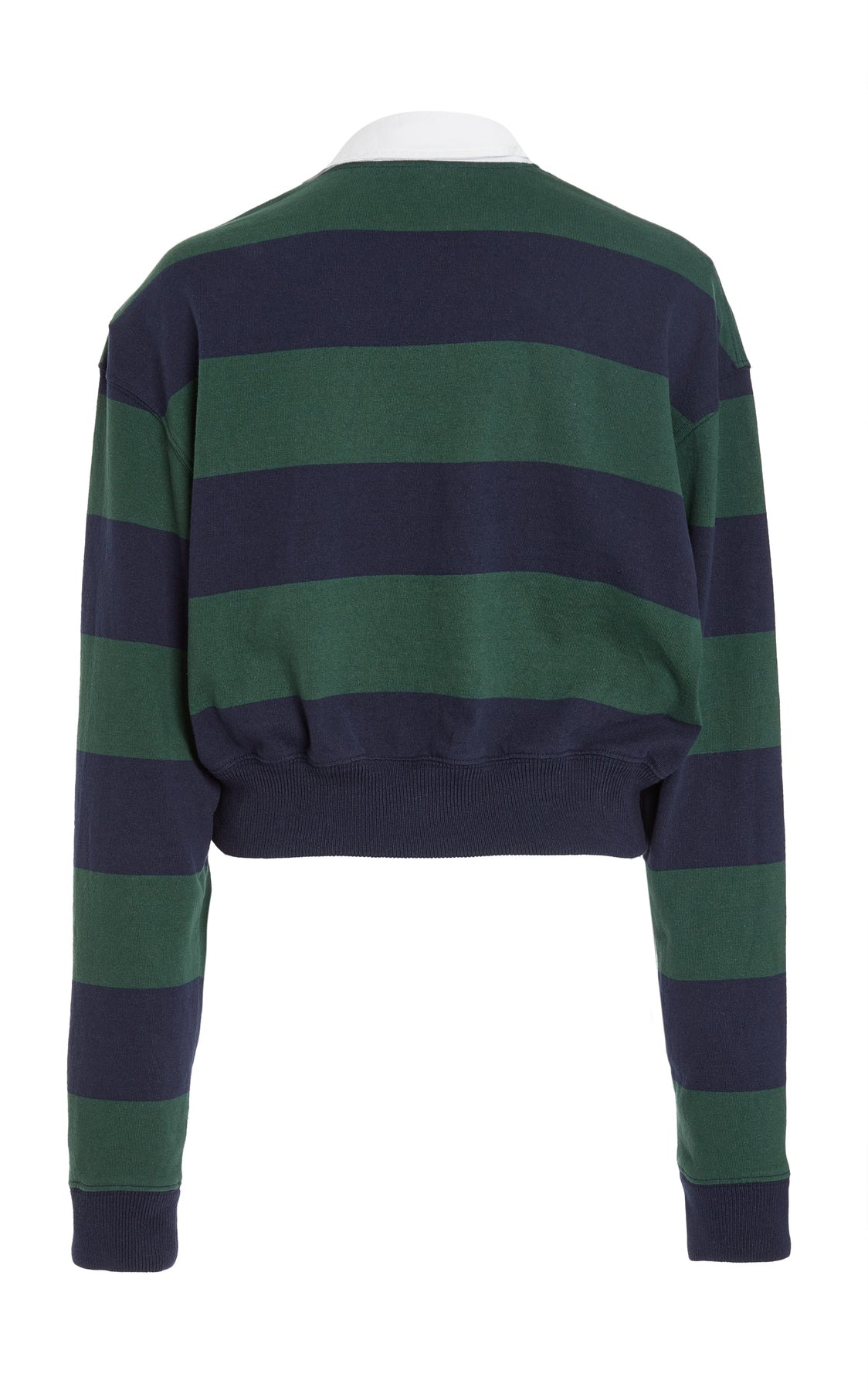 TWISTED COLLAR RUGBY JERSEY EMERALD GREEN NAVY - 9