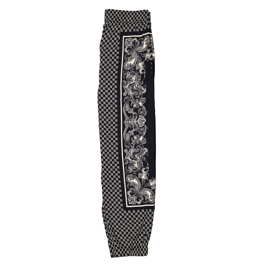 Balmain Mini Monogram Paisley Print Trousers - 7
