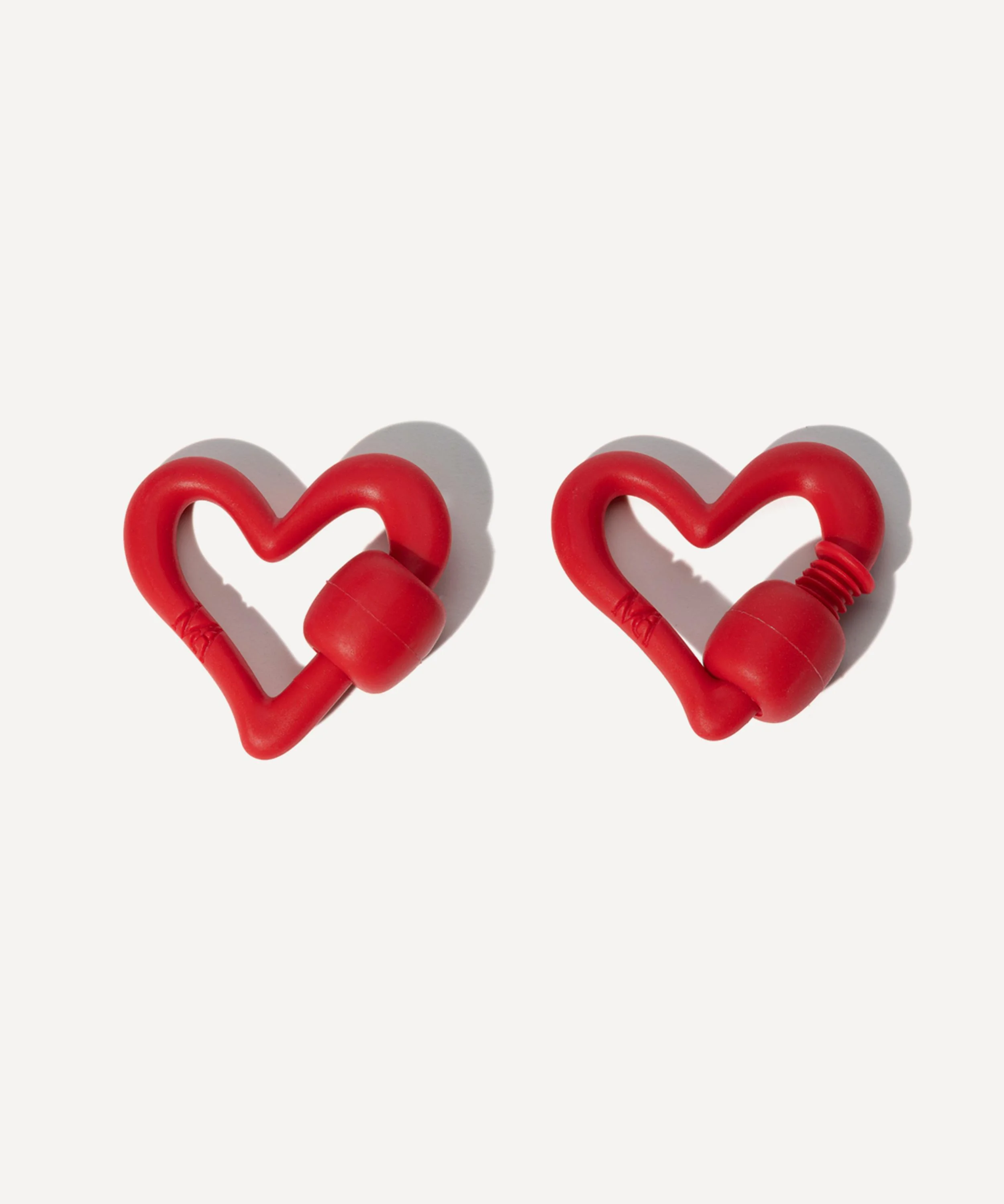 Rubber Freeform Heartlock in Red Balloon - 1