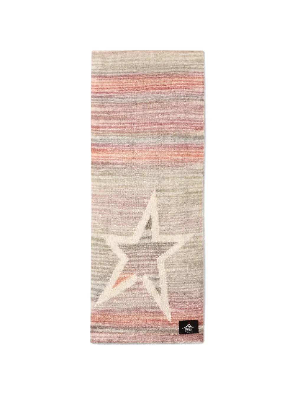 wool-and-mohair pastel striped scarf - 1