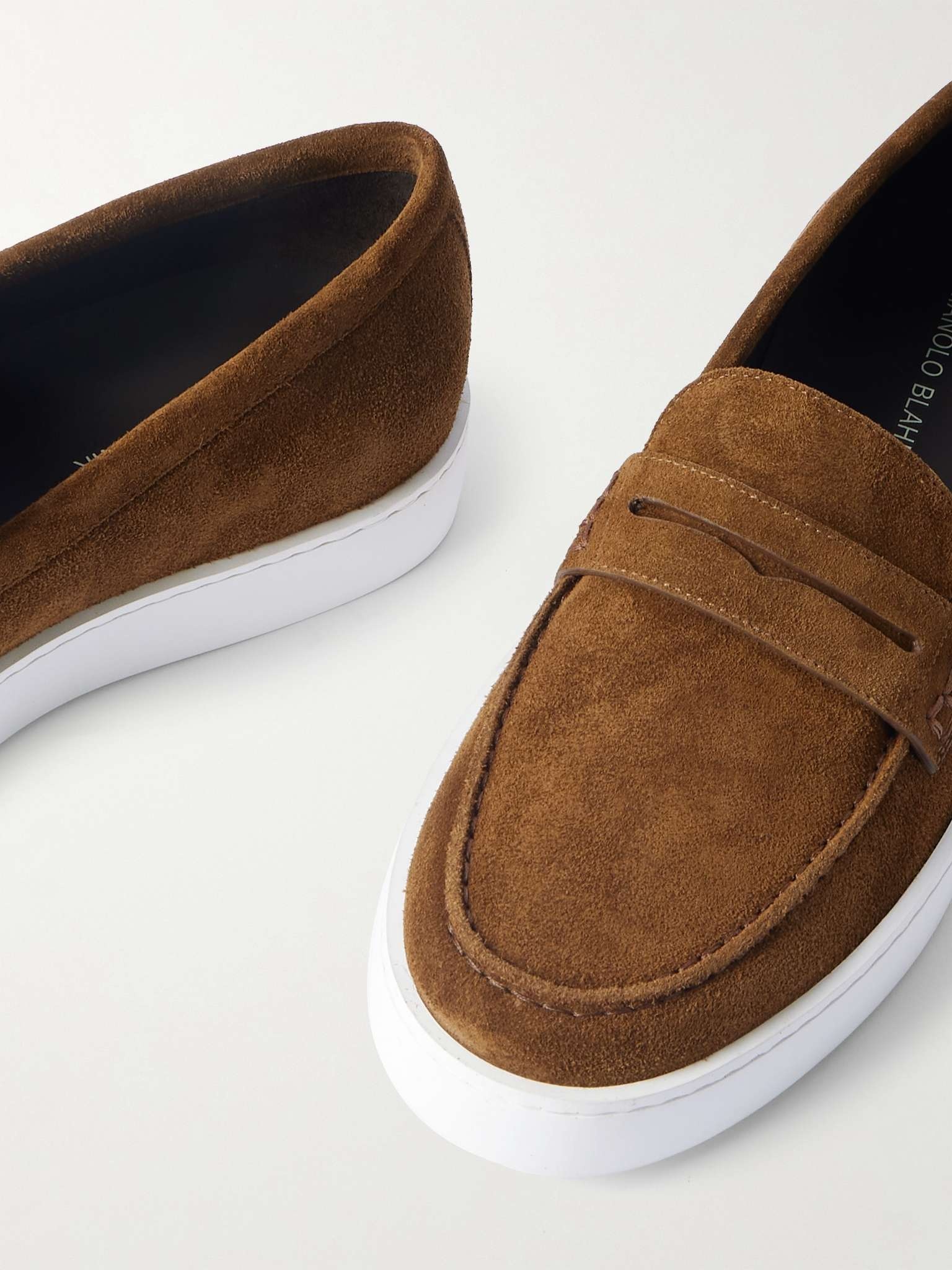 Ellis Suede Penny Loafers - 5