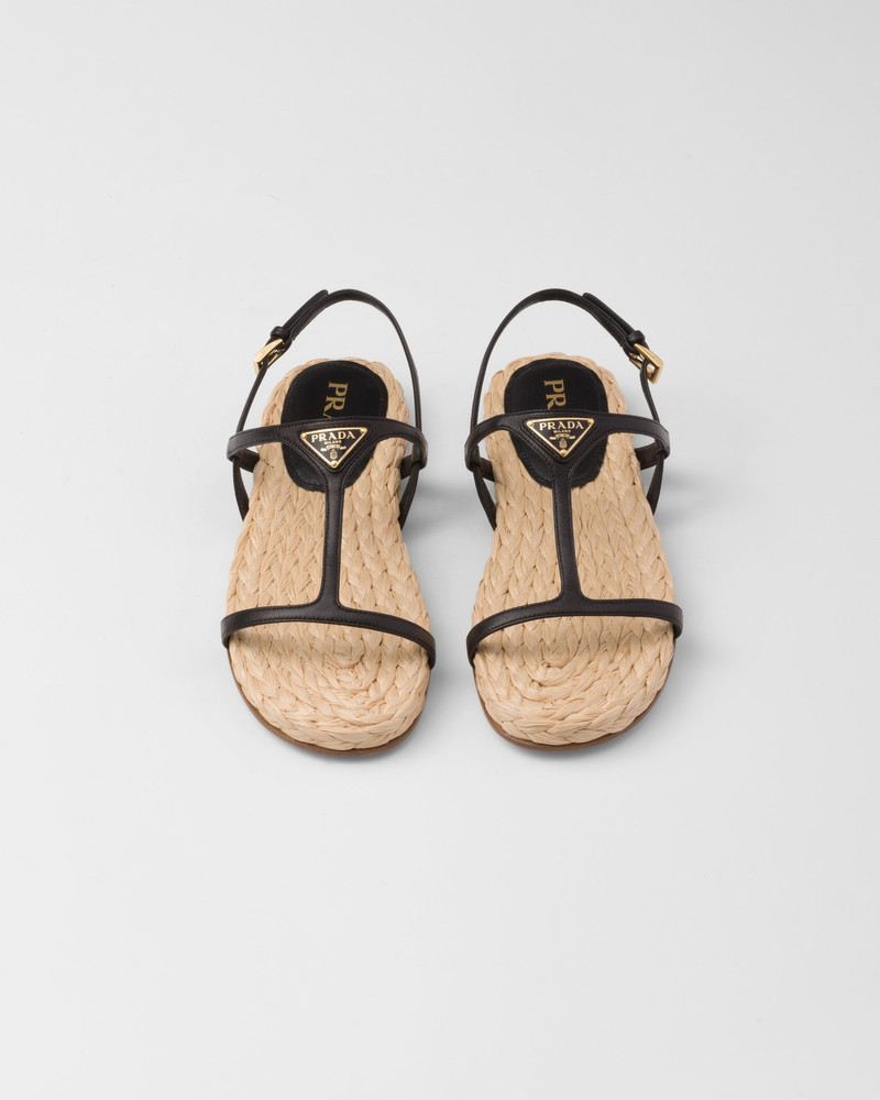 Flat nappa leather sandals 3