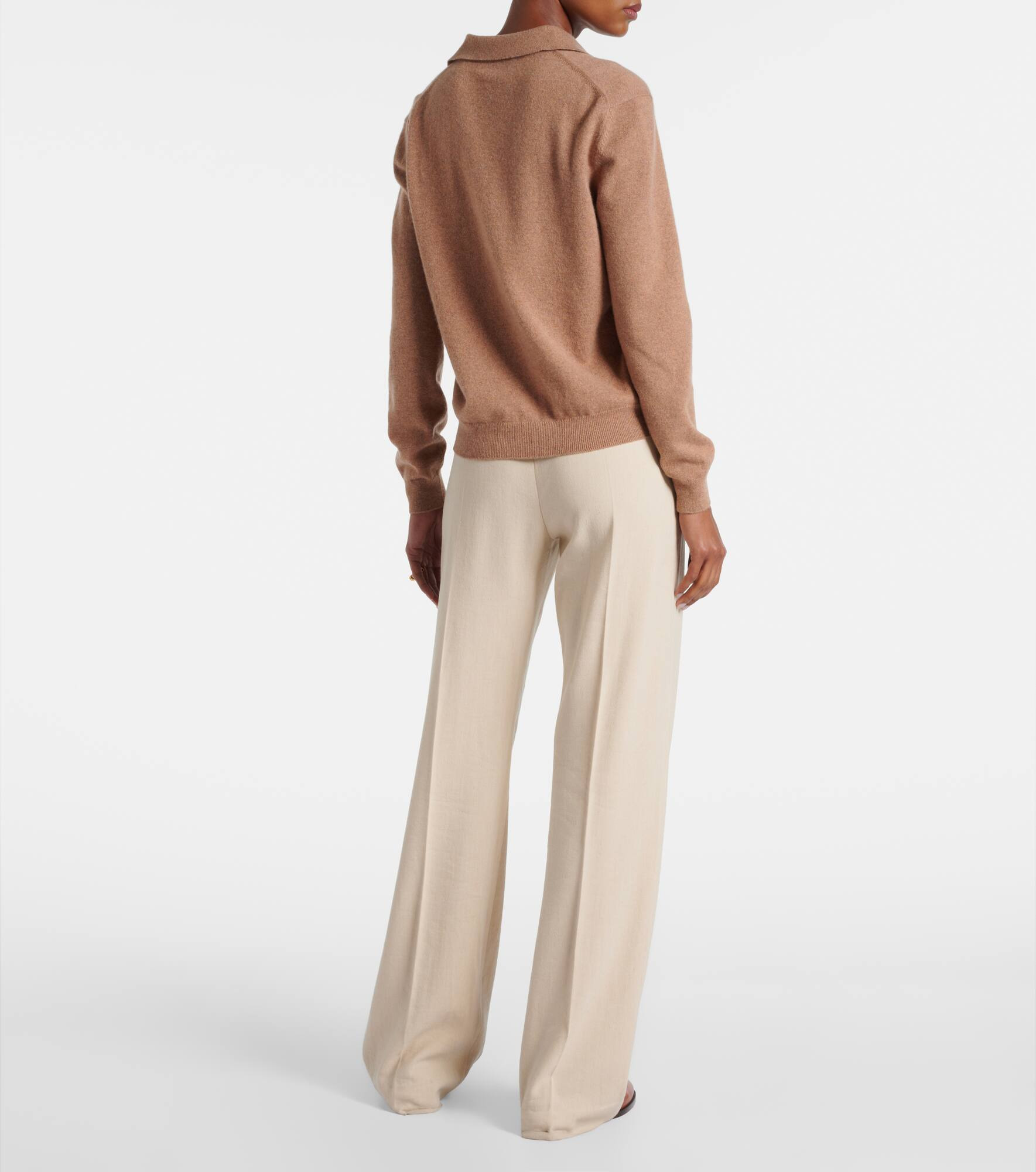 Cashmere polo sweater - 3