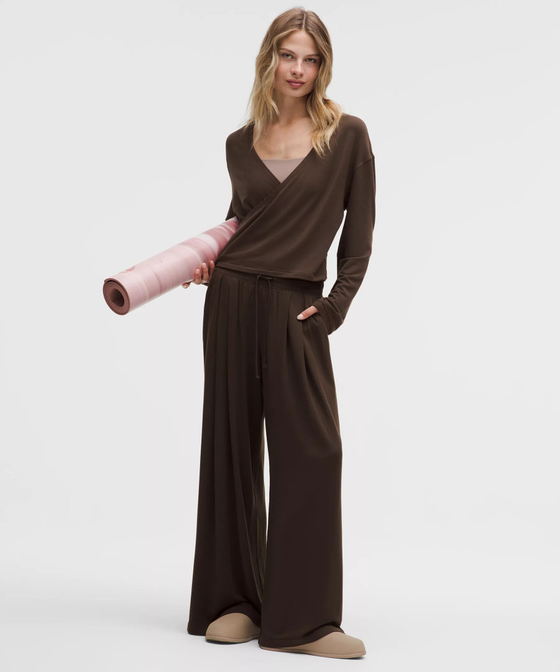 lululemon BeCalm Wrap-Front Long-Sleeve Shirt outlook