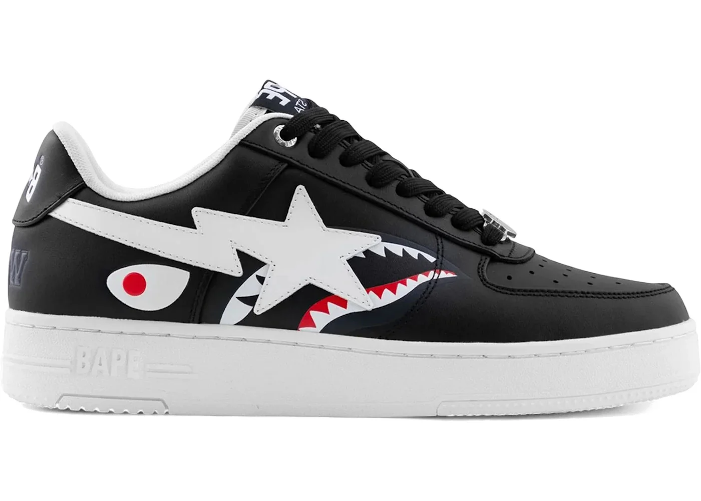 A Bathing Ape Bape Sta Low #2 Shark Black - 1