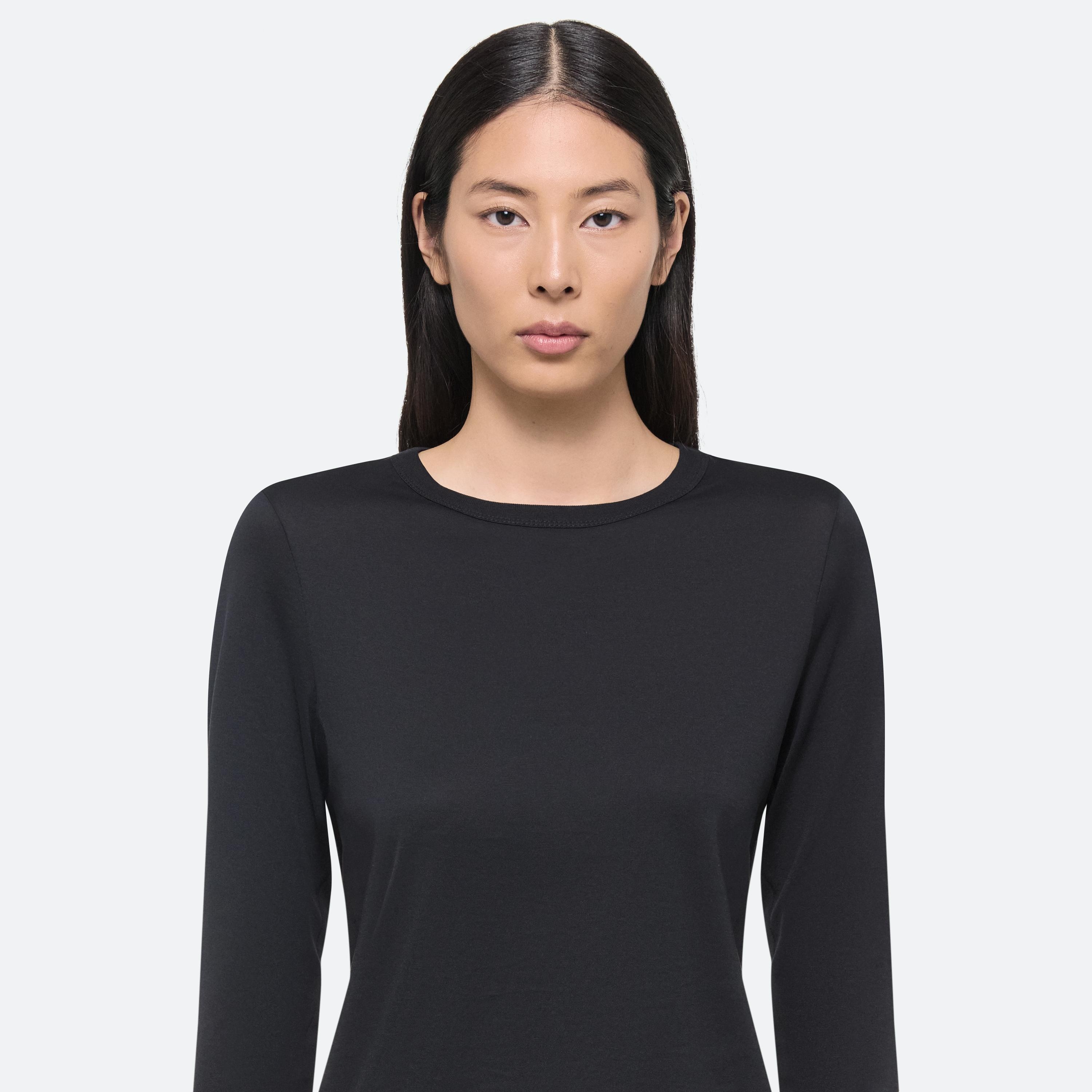 LONG-SLEEVED SLIM LOGO TEE - 6