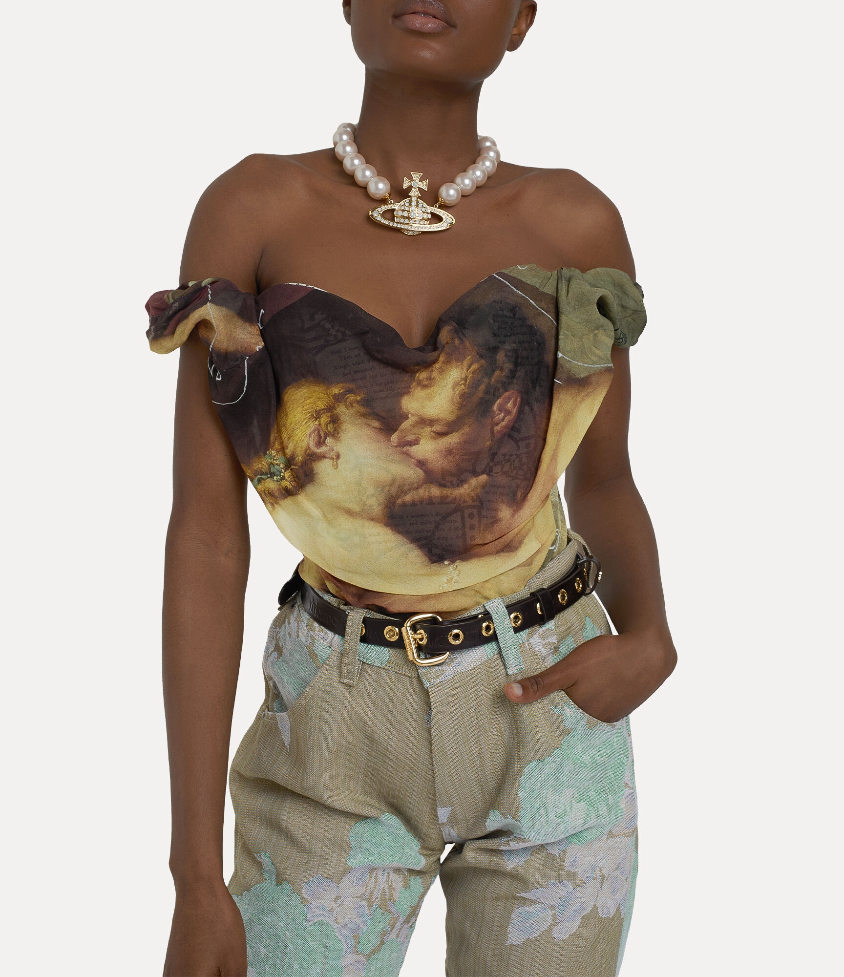 送料関税込み★Vivienne Westwood★The Kiss ビスチェトップ Vivienne Westwood SUNDAY CORSET TOP | REVERSIBLE