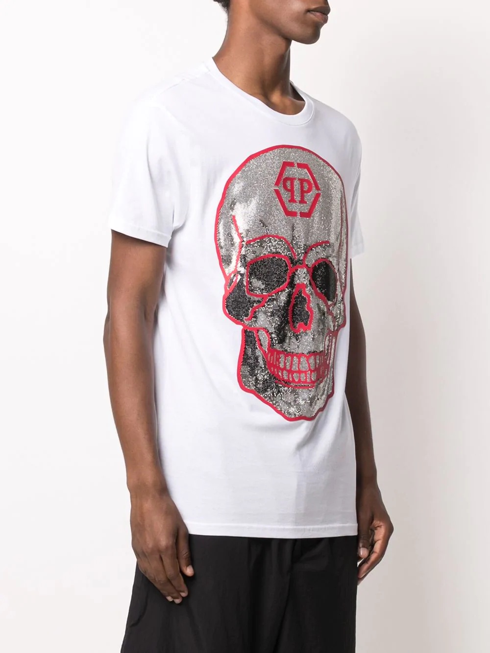 skull print T-shirt - 3