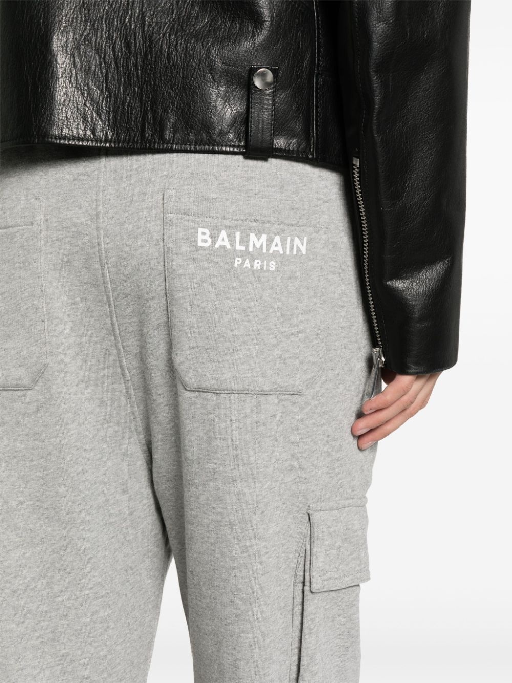 logo-print cotton track pants - 5