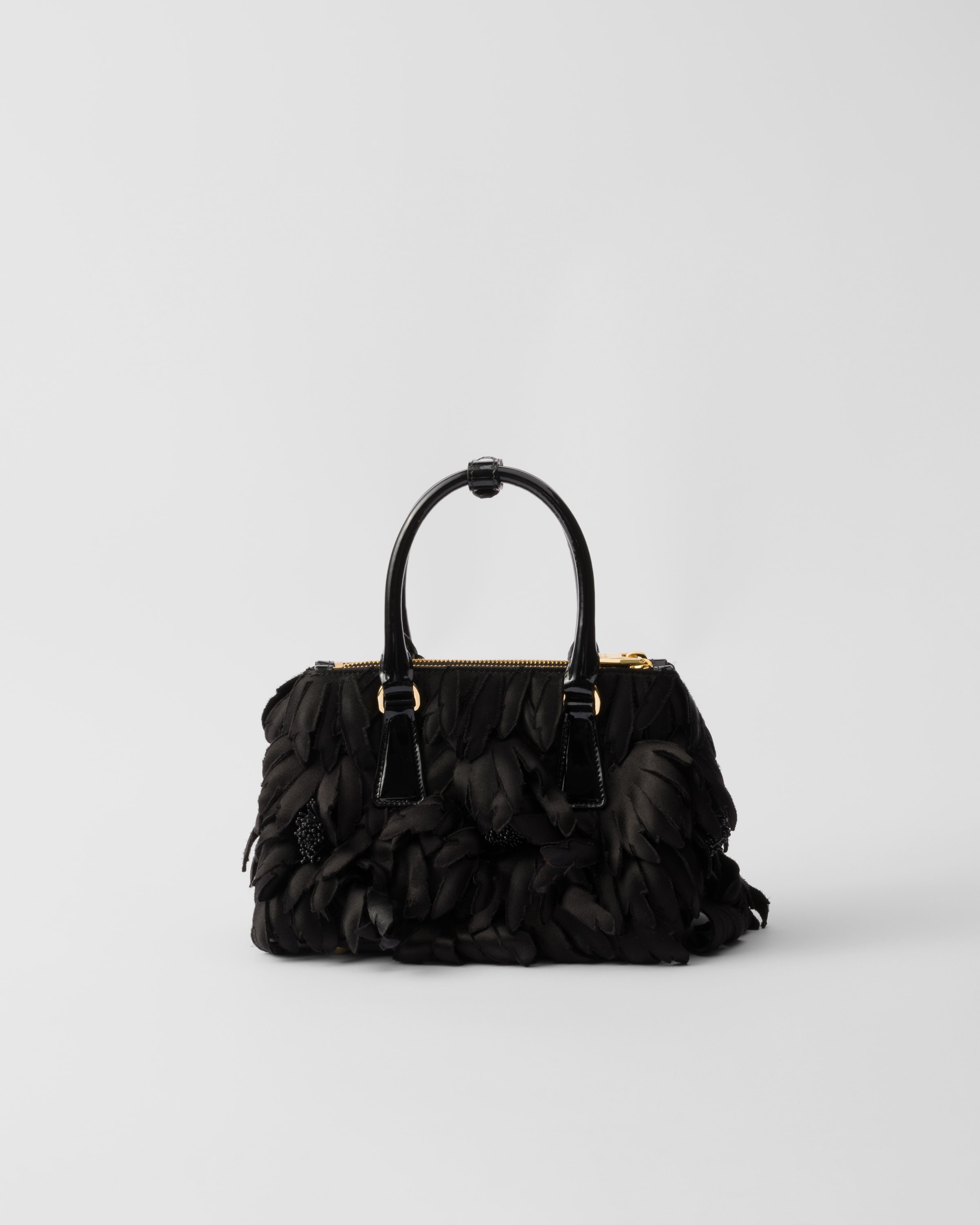 Satin and patent leather Prada Galleria mini-bag - 3