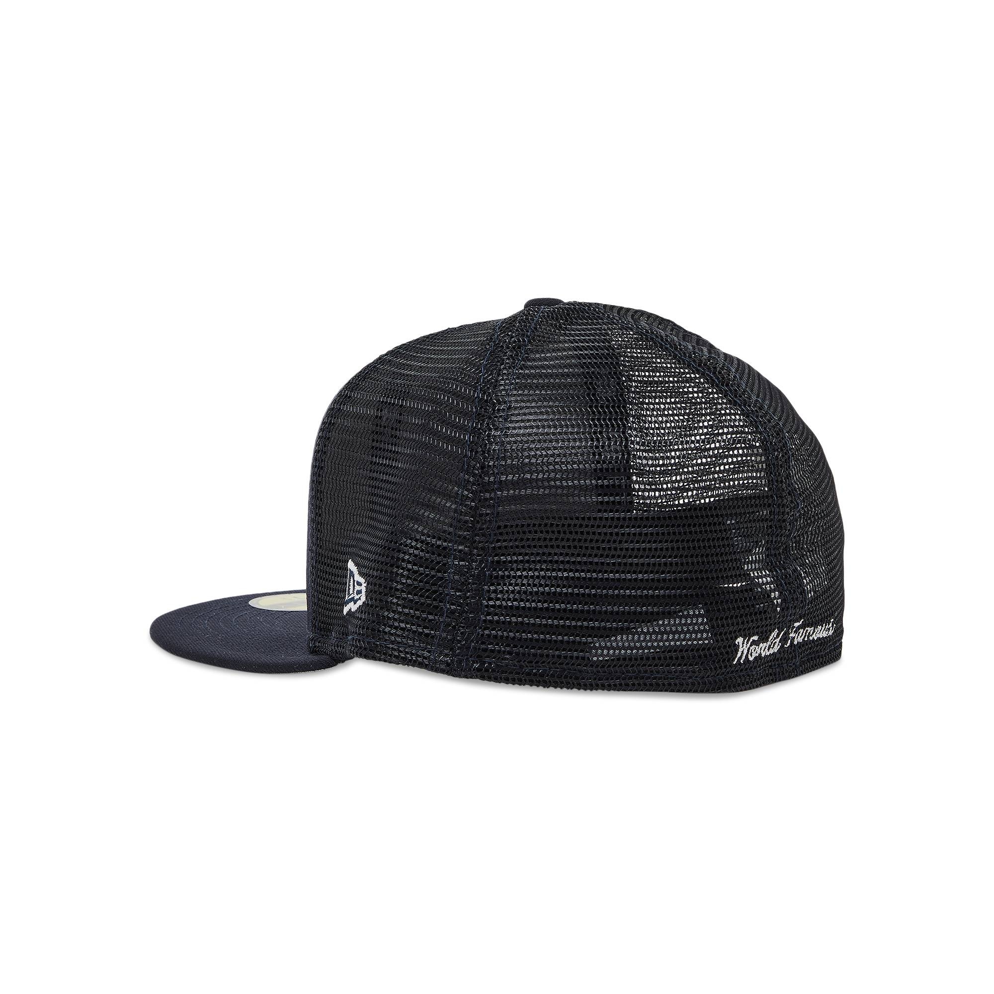 帽子 Supreme Box Logo Mesh Back New Era Navy Supreme New Era Mesh Box Logo Cap Navy Men's - SS18 - US
