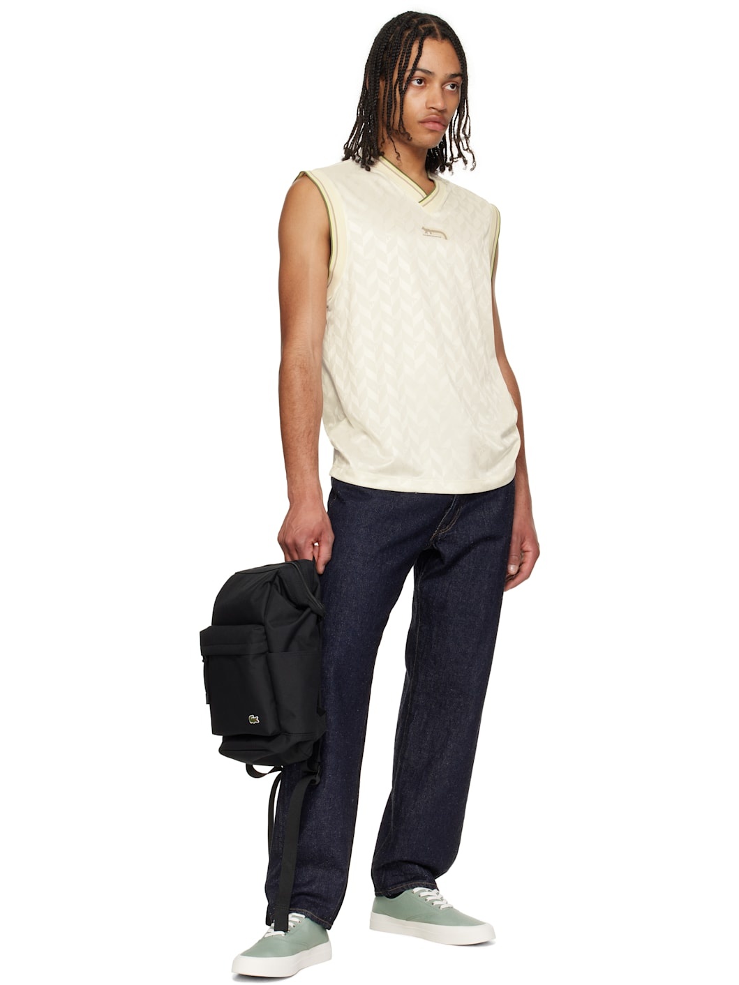 Black Neocroc Small Rectangular Backpack - 4