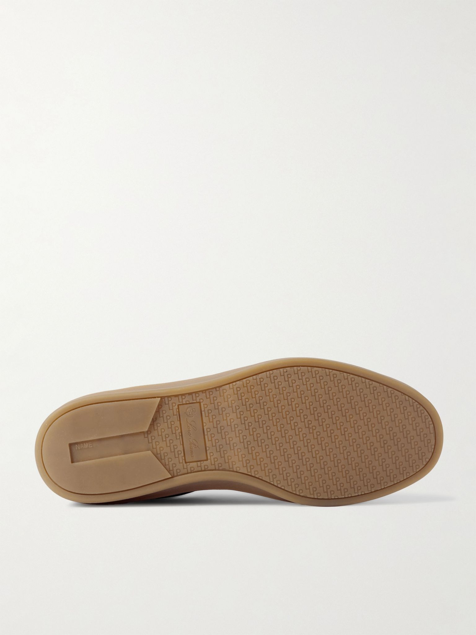 Tennis Walk Leather-Trimmed Suede Sneakers Midnight blue - 3