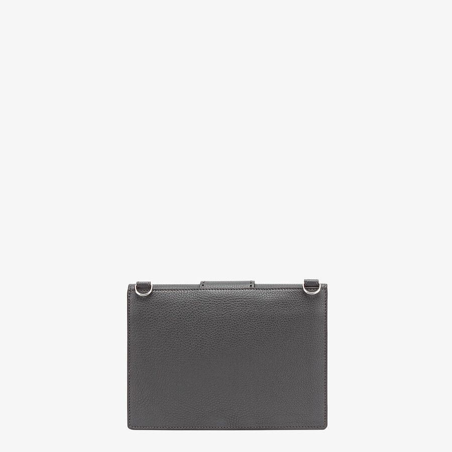 Gray leather bag - 3