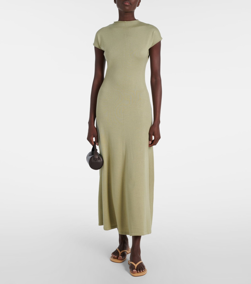 TOVE Lenore knitted wool and silk midi dress outlook