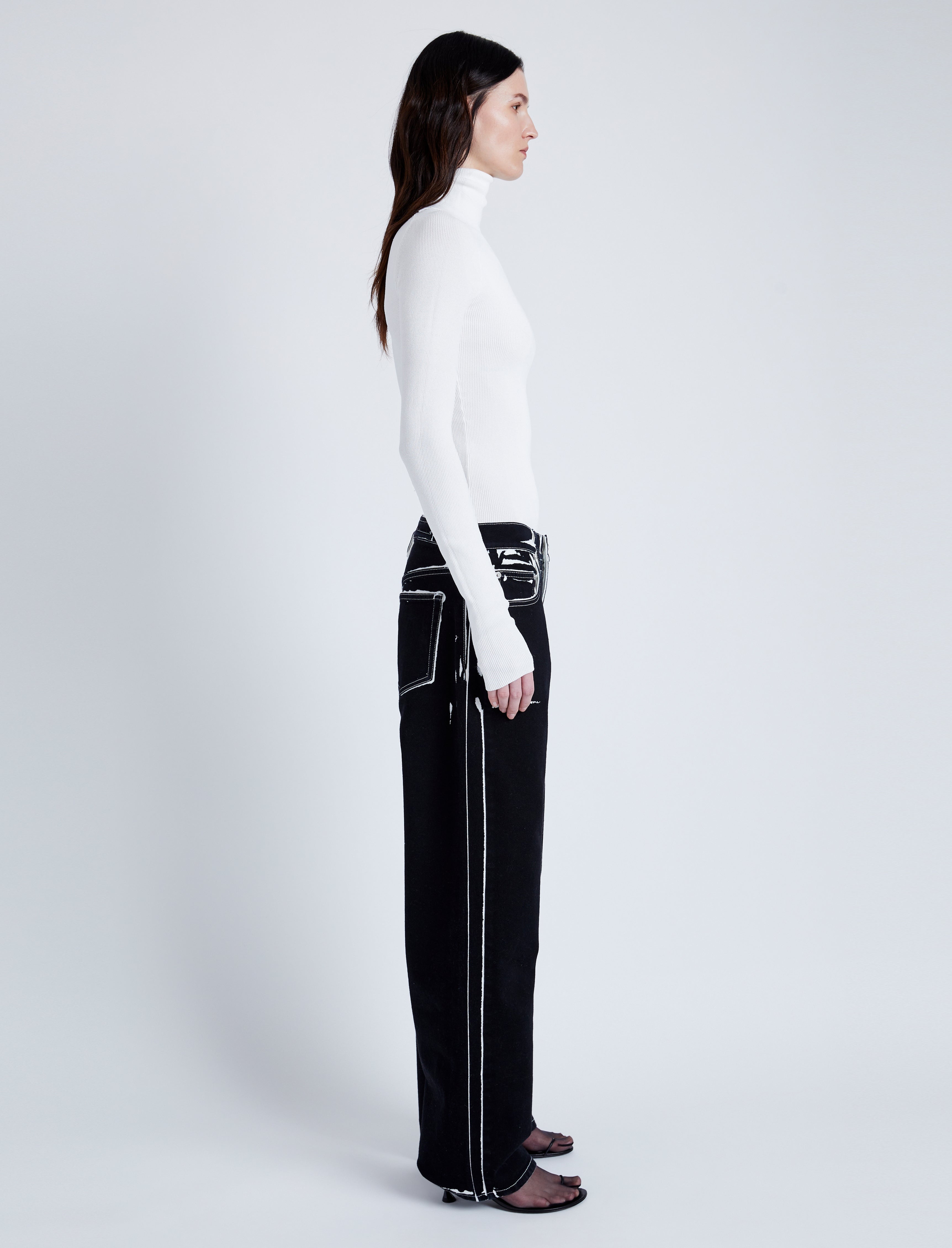 Fox Top In Matte Viscose Rib - 4