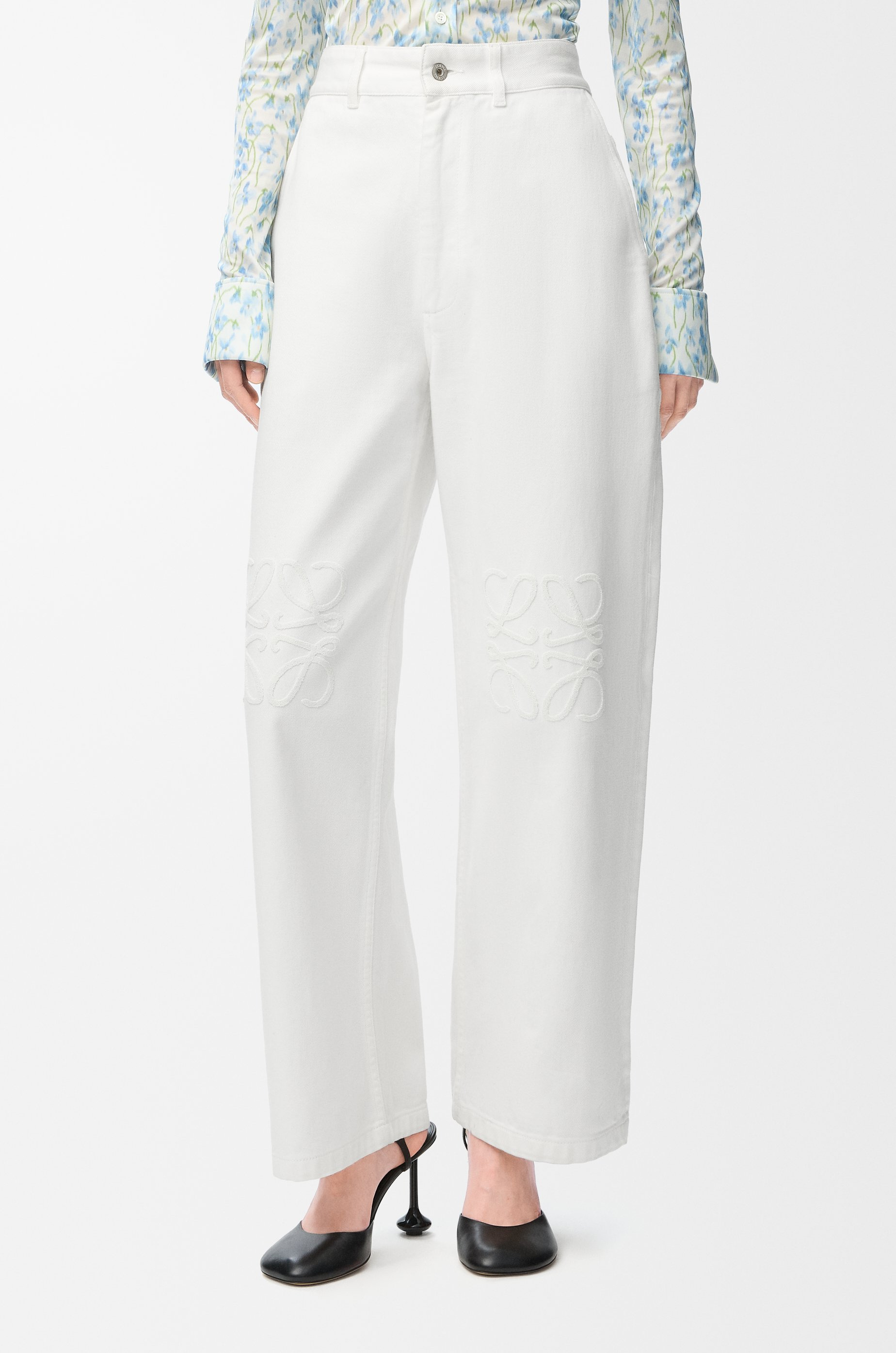 Anagram baggy jeans in denim - 3