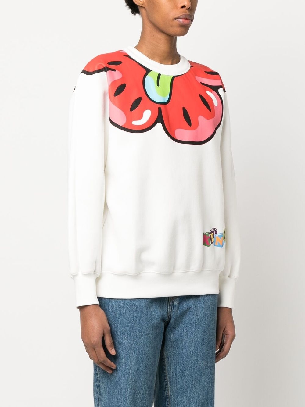 graphic-print long-sleeve sweatshirt - 3