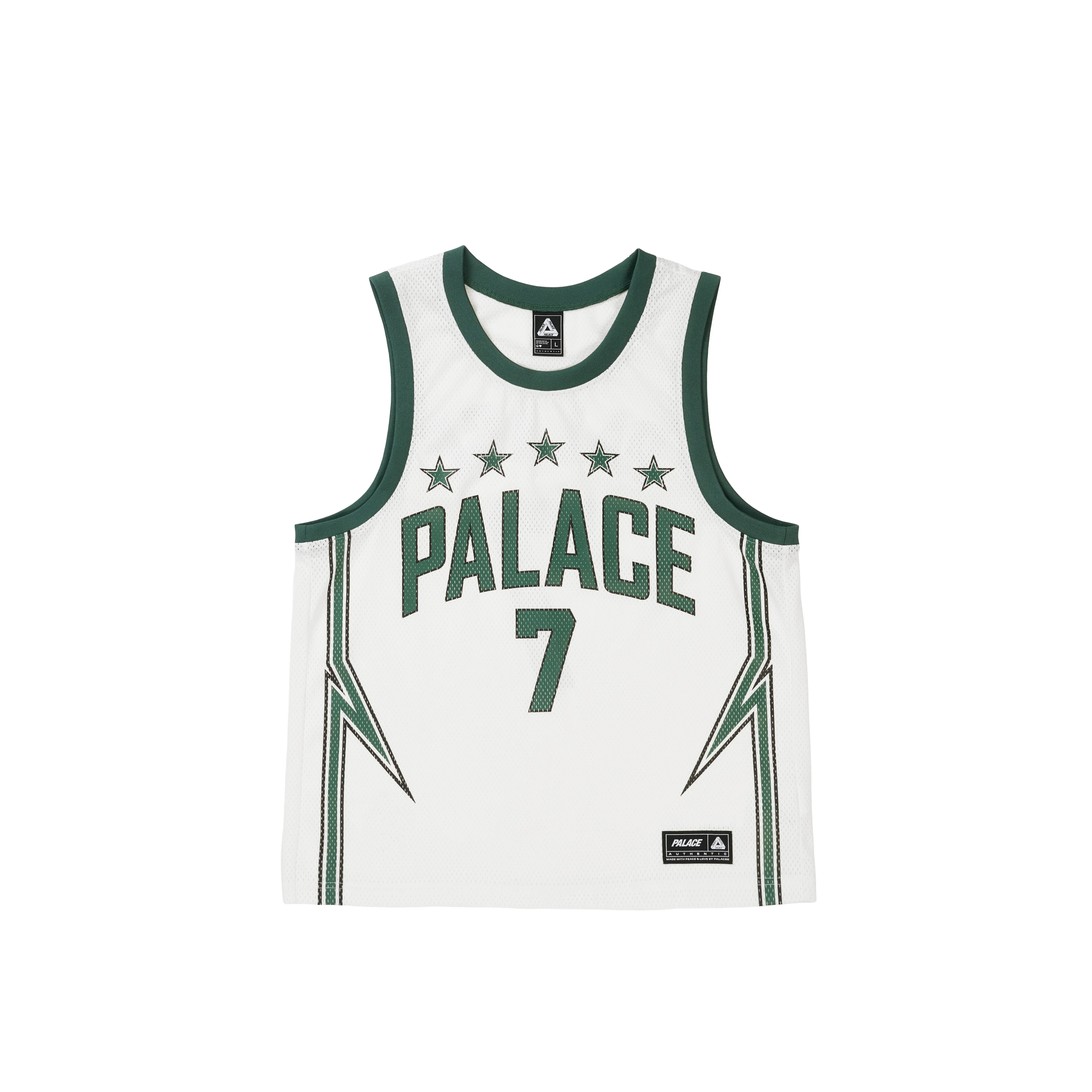 LIGHTNING BASKETBALL VEST WHITE / GREEN - 1