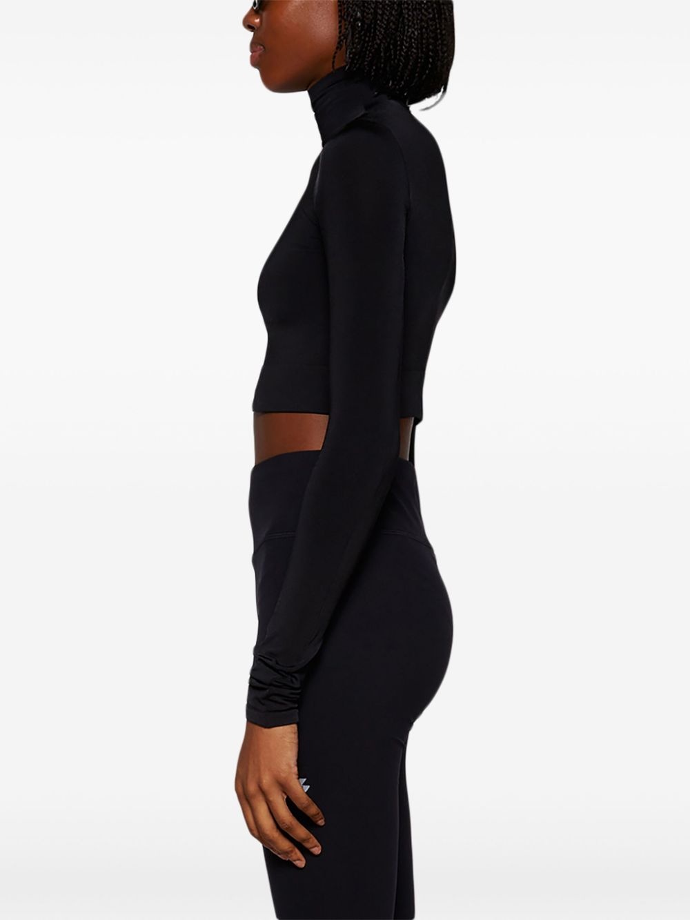 turtleneck cropped top - 4