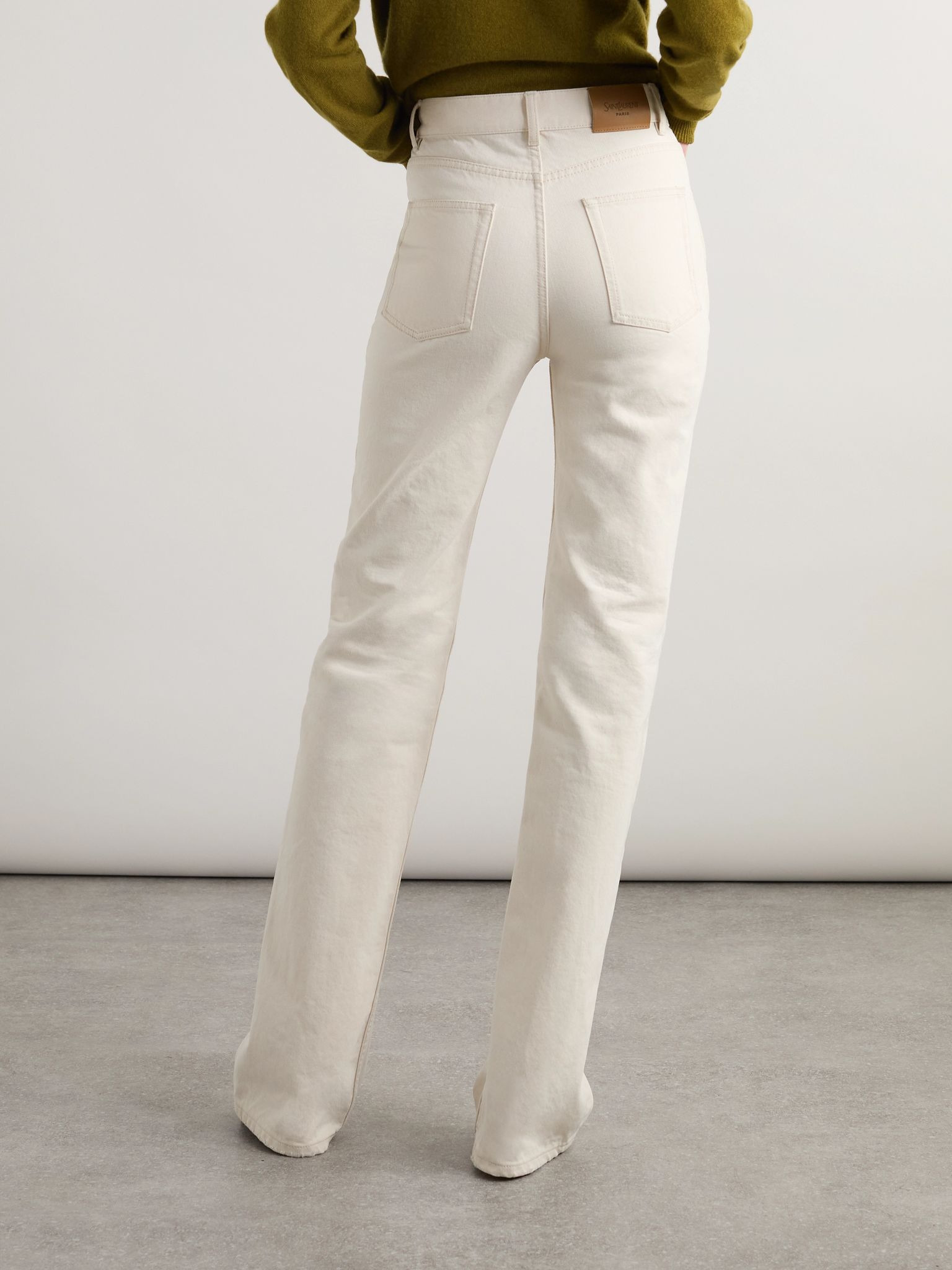 High-rise bootcut jeans Off-white - 4