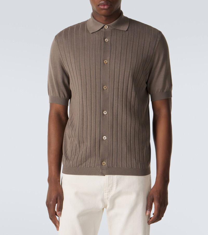 Ribbed-knit cotton cardigan 3