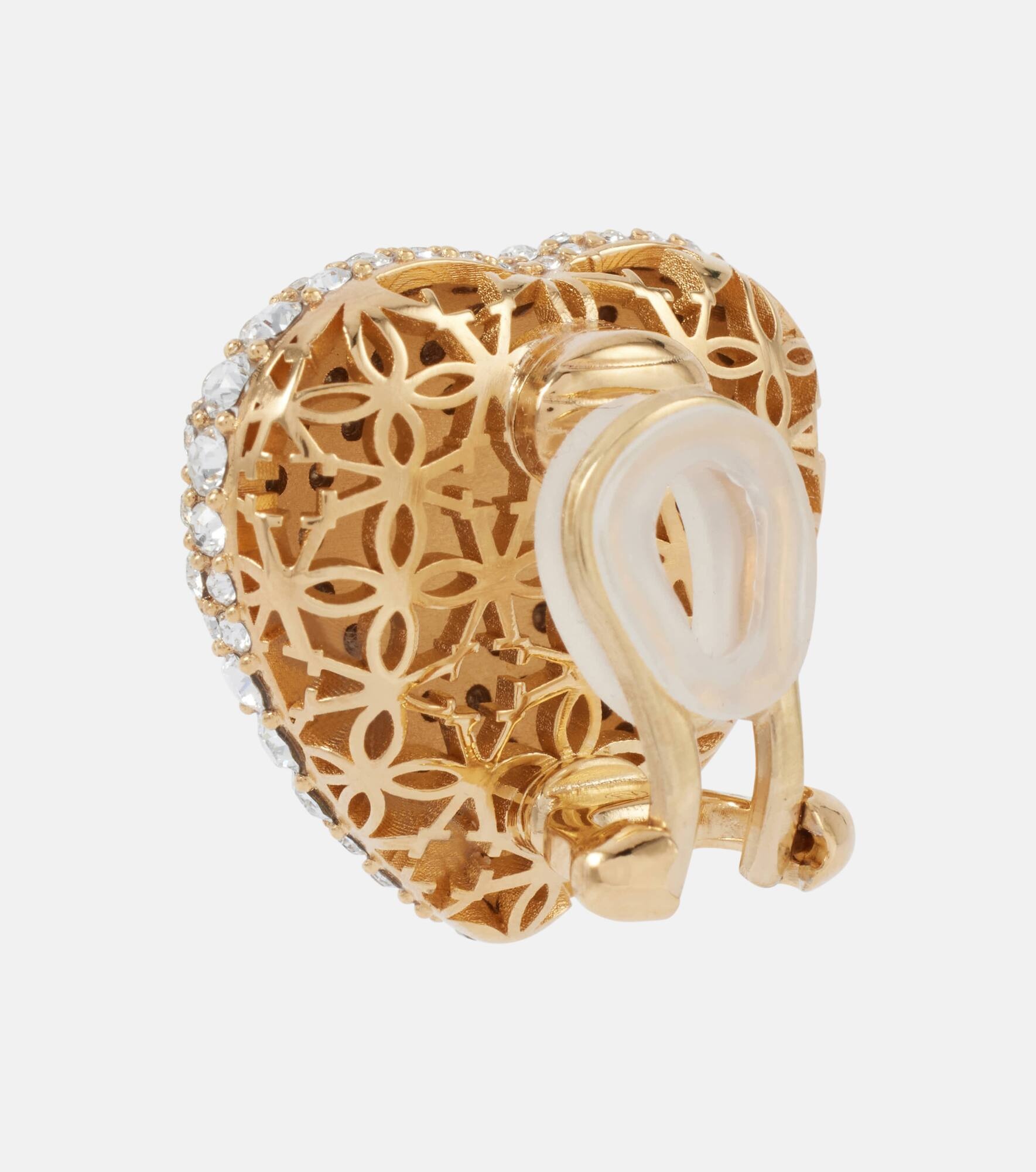 Cuore XS embellished stud earrings - 5