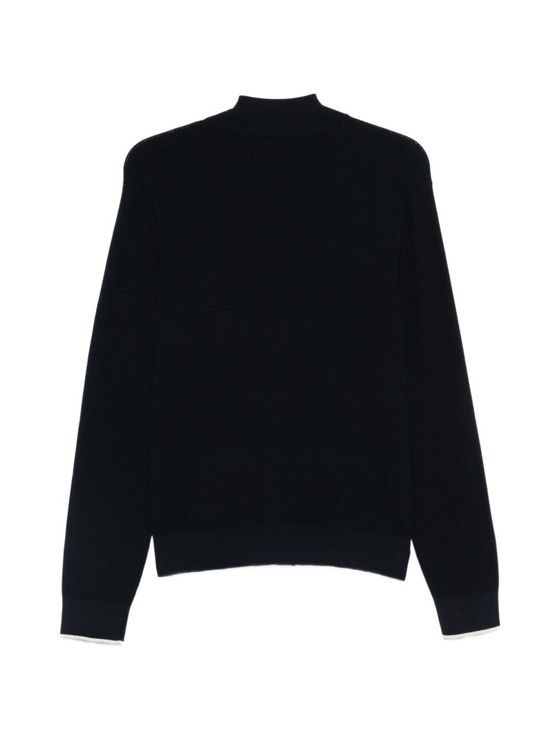 PESERICO zip ribbed knitwear outlook