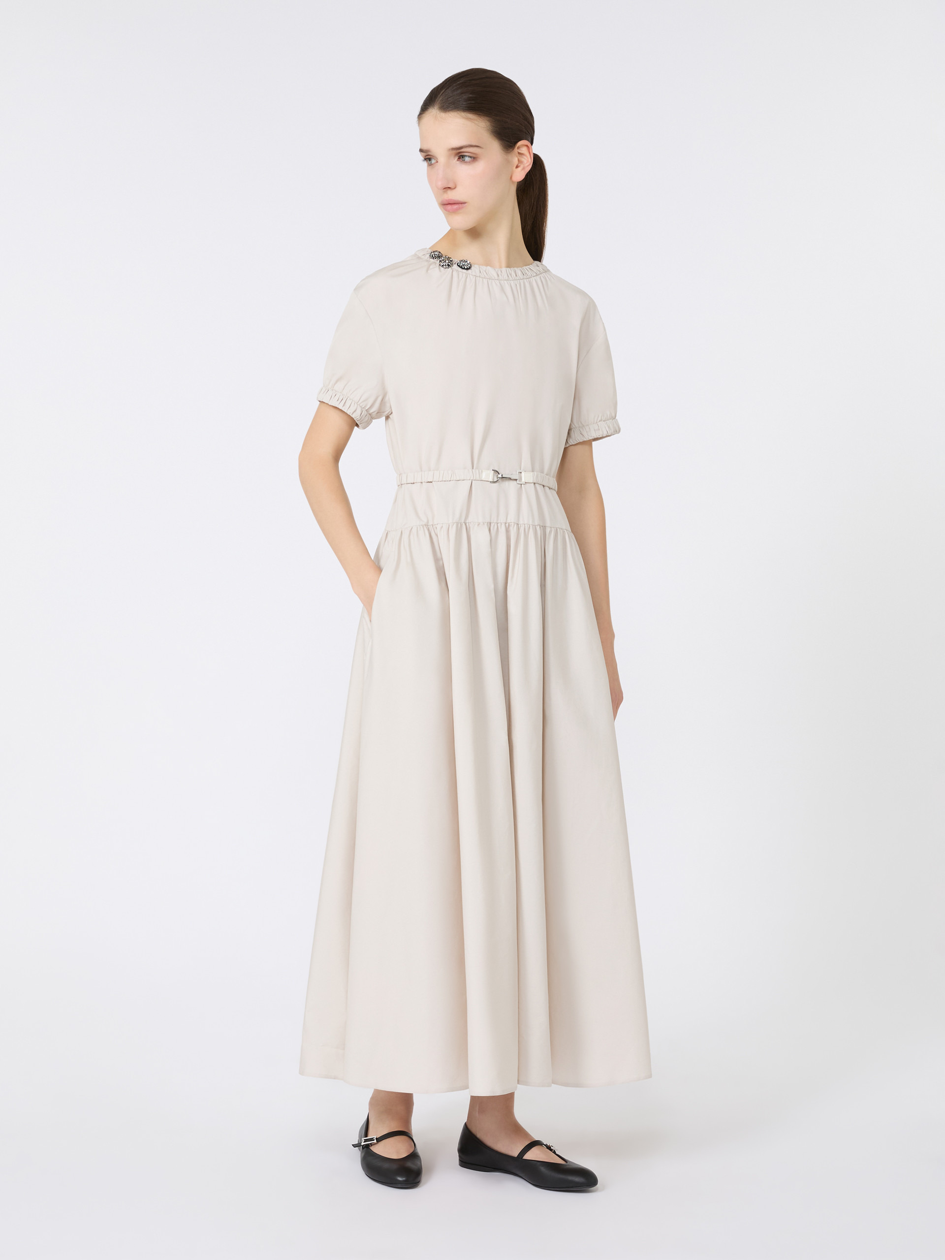 TERRY Cotton poplin dress - 2